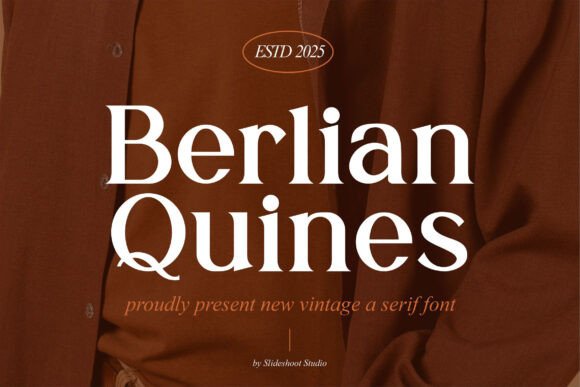 Berlian Quines: A Vintage Serif Font Built for Editorial Storytelling