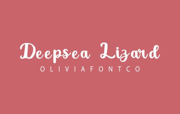 Deepsea Lizard Font Review