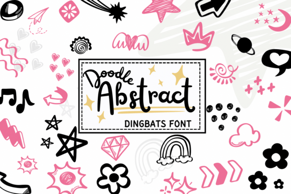 Doodle Abstract: A Dingbats Font for Creative Brand Identity