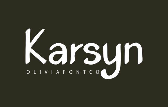 Karsyn: A Handwritten Sans Serif Font for Handmade Products