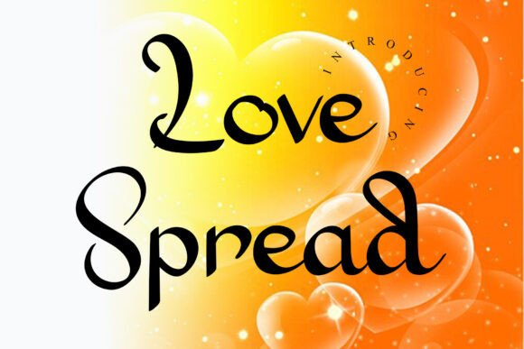 Love Spread: A Handcrafted Display Font for Makers Who Want Labels That Last