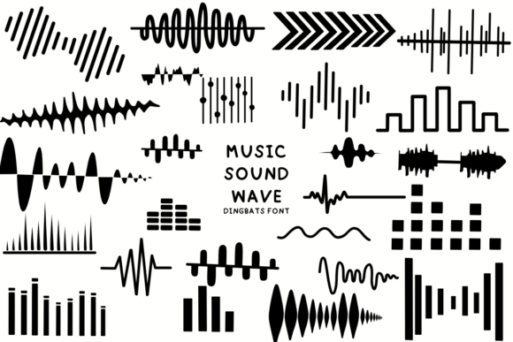 Music Sound Wave: A Sketched Dingbats Font for Business Branding