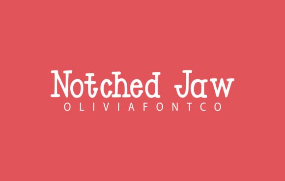 Notched Jaw: A Romantic Handwritten Font