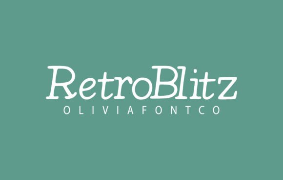 Retroblitz: A Handwritten Serif Font for Digital Designers