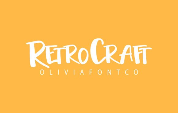 Retrocraft Font: A Handwritten Typeface for Small Business Branding