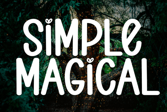 Simple Magical: A Handwritten Display Font for Web Design Projects