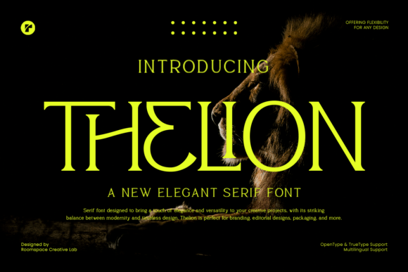 Thelion: A Serif Font for Elegant Design