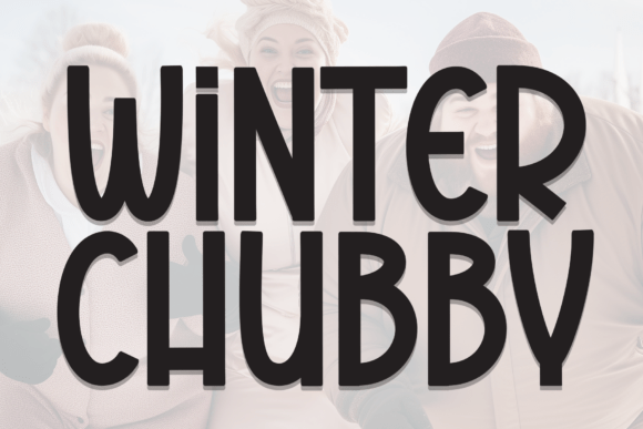 Winter Chubby: A Handwritten Display Font for Digital Warmth